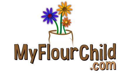 MyFlourChild.com logo with a hand-drawn flower in a pot